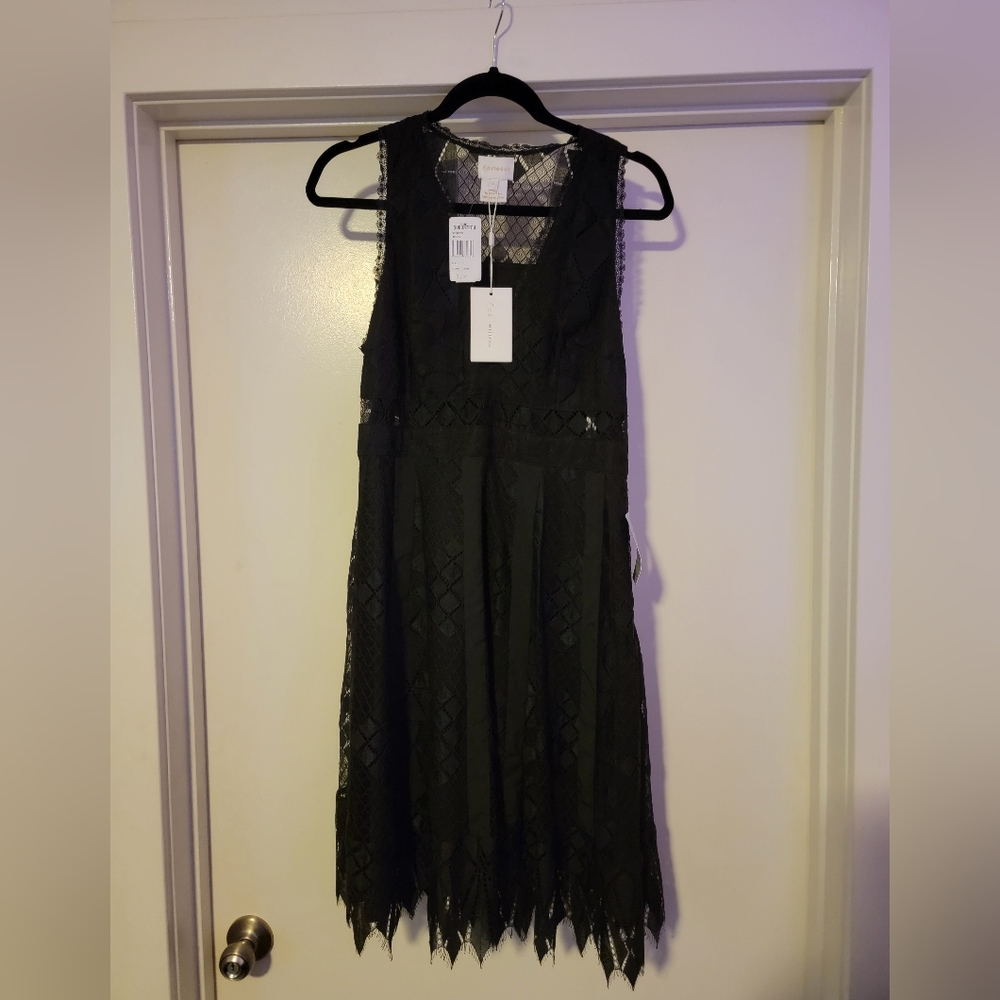 NWT Foxiedox Black Lace Dress Size L